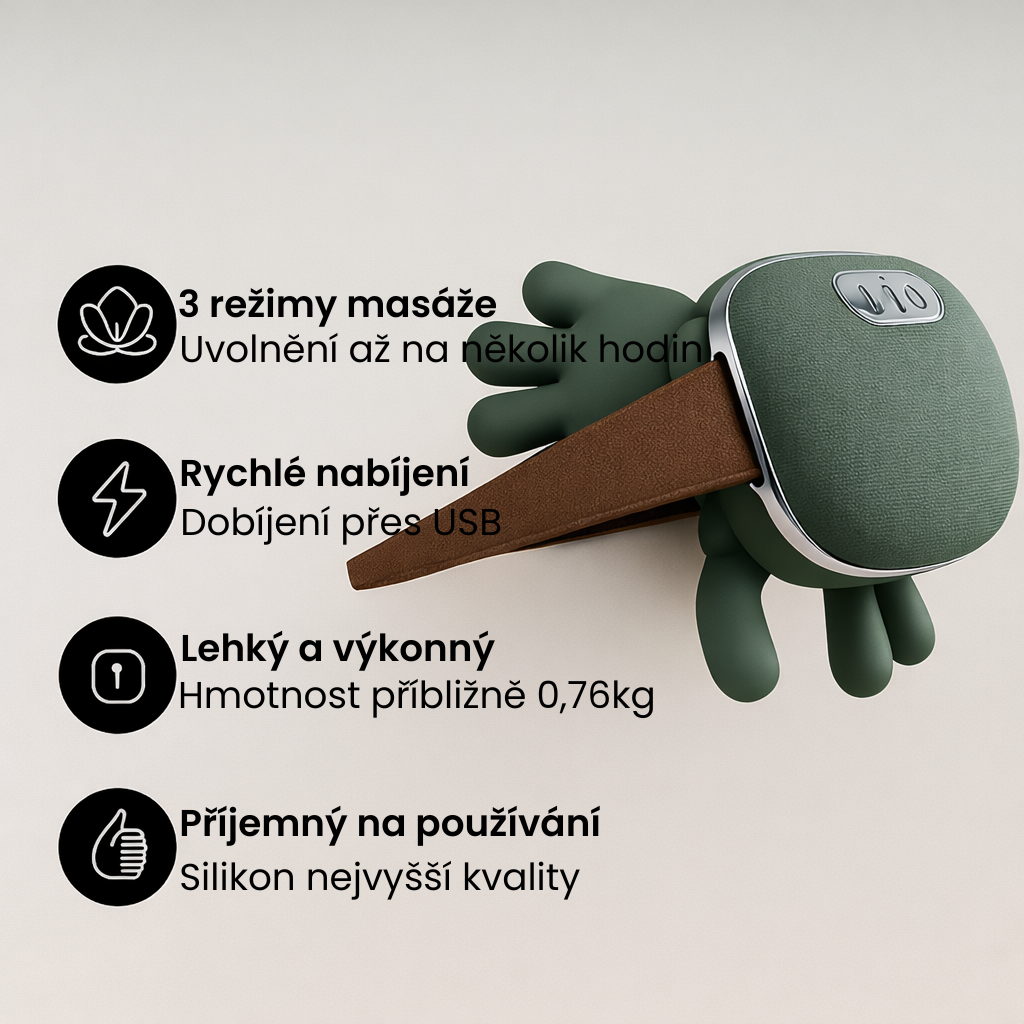 Masážní přístroj na krk a záda