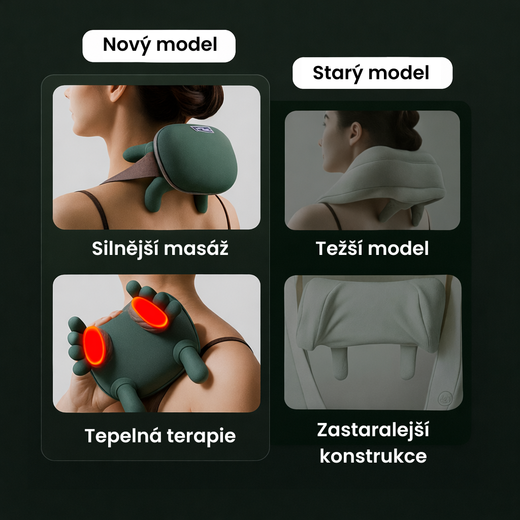 Masážní přístroj na krk a záda